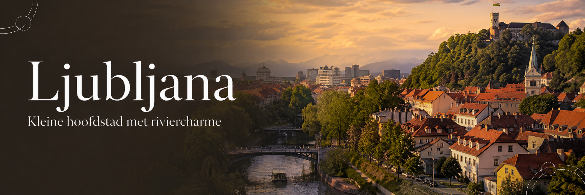 Ljubljana — Rivierstad, markt en Tivoli Park
